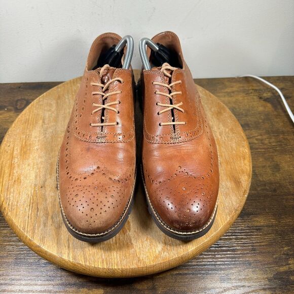 Cole Haan Zerogrand Wingtip Oxford Shoes Brown Leather Men\'s‎ 10.5 M C29411 main image 5